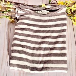 Zara Striped Short Sleeve Shirt